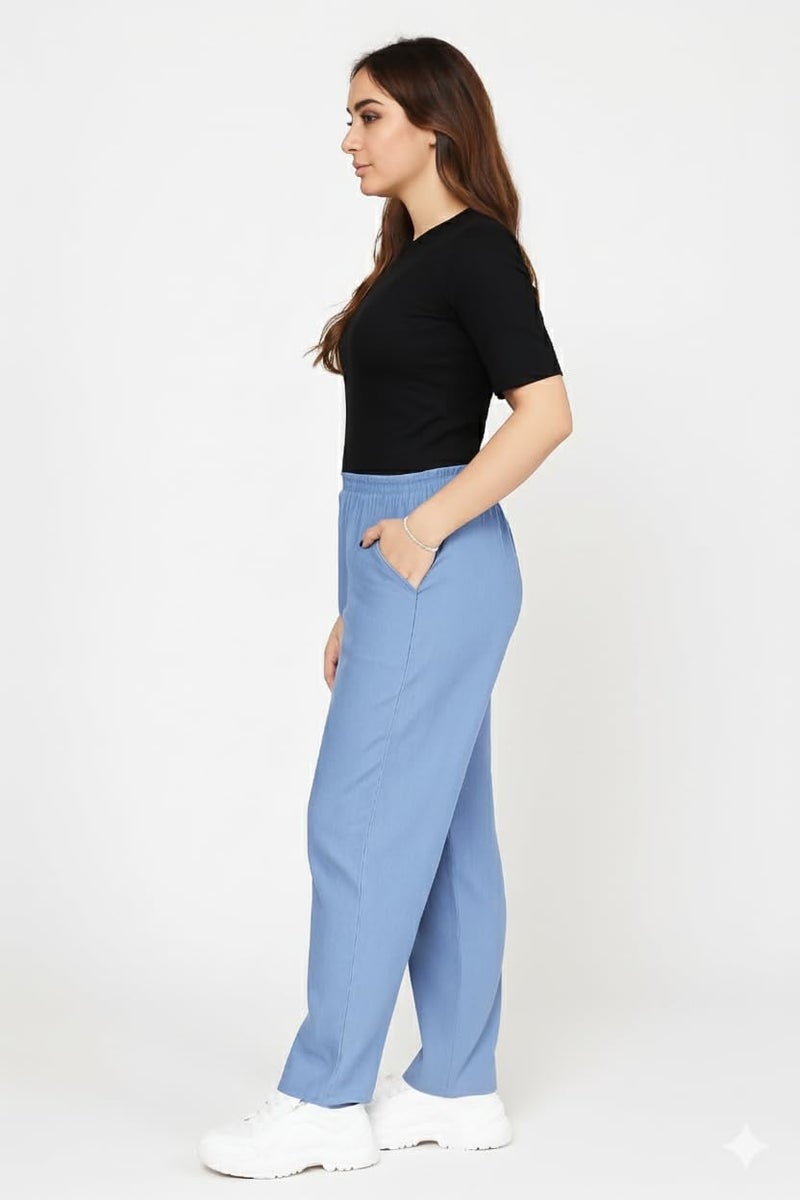 VIG TRENDS Women's 2-Piece Co-ord Set, Crop Top with Graphic Print and Wide Leg Pant Set, Casual Athleisure Outfit - Image 3